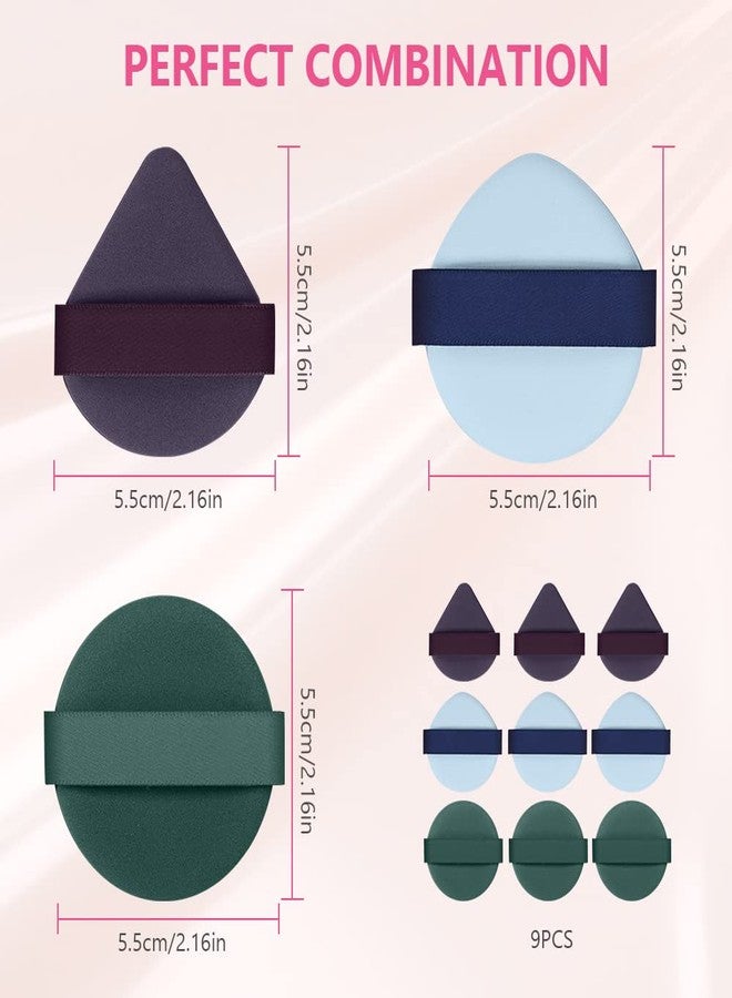Ainiv 9PCS Air Cushion Makeup Sponges for Foundation, Reusable Sponge Powder Puff with Portable Box, Latex-Free Blending Sponge for Liquid, Cream, Foundation and Powder, Wet and Dry Dual Use - Image 2